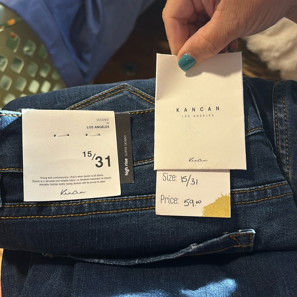 Kancan women’s jeans new w tags 15/31